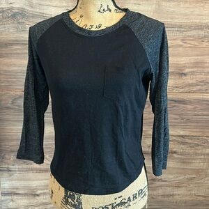 For our 21 black and gray baseball tee